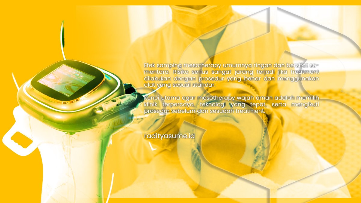 Efek Samping Mesotherapy & Cara Menghindarinya, Wajib Tahu Sebelum Treatment