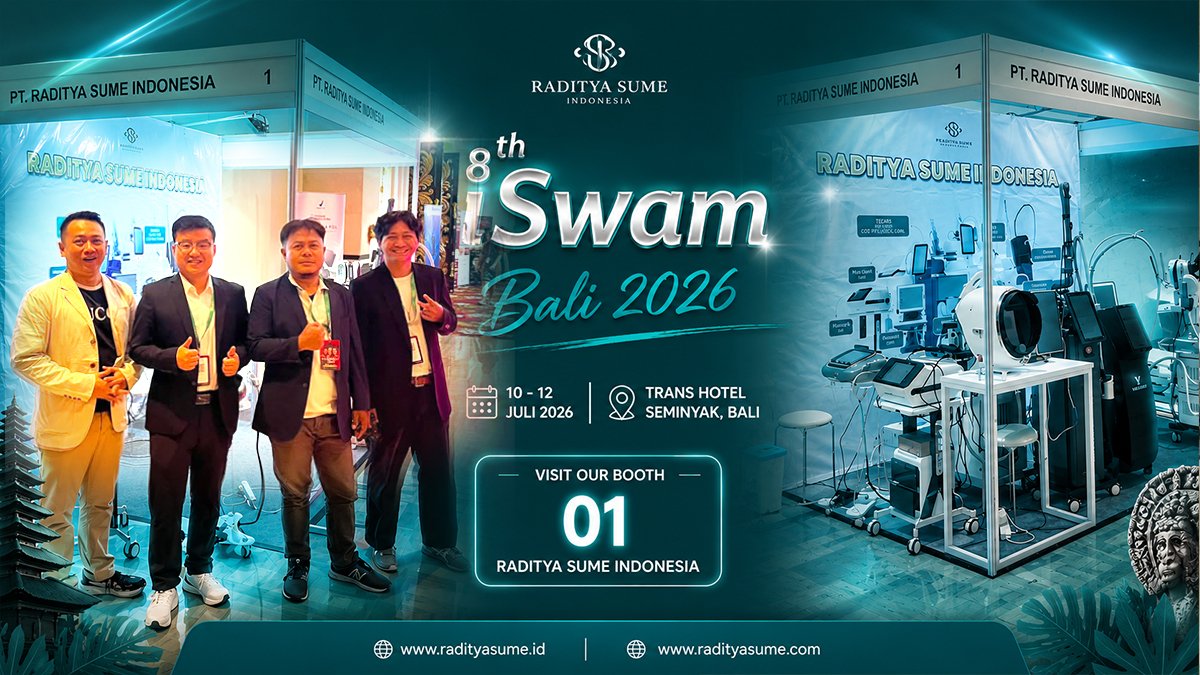 Raditya Sume Indonesia Hadir di 8th i-SWAM Bali 2026, Booth 01 – Jelajahi Inovasi Teknologi Estetika Terkini