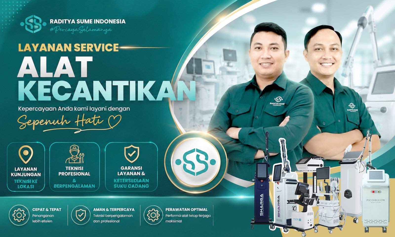 Layanan servis alat kecantikan PT Raditya Sume Indonesia