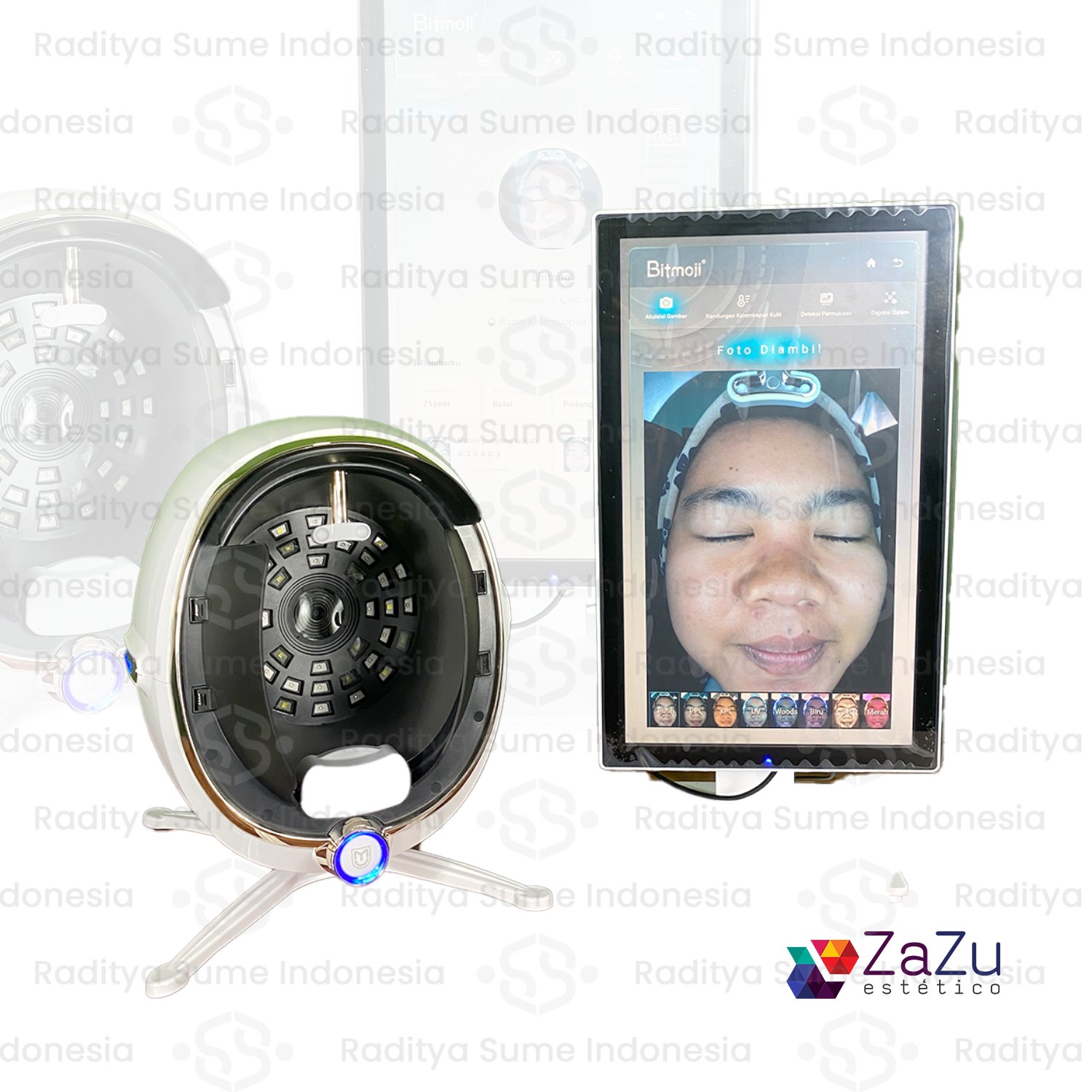 Mozi Max Zazu Skin Analyzer: Teknologi Analisis Kulit AI Modern untuk Klinik Kecantikan